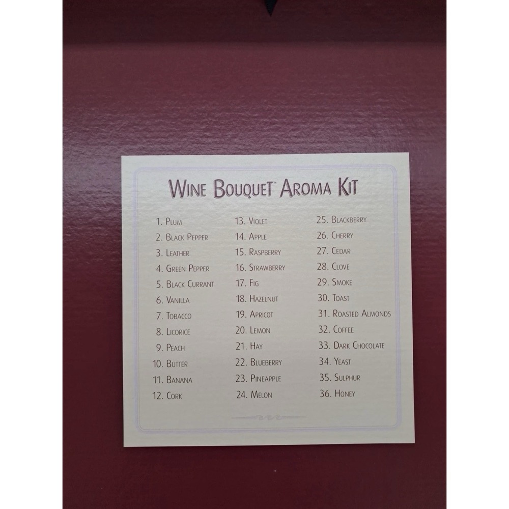 Wine Enthusiast Wine Boquet Aroma Kit 36 Aromas - Unused - Picture 4 of 4